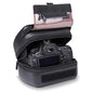 USA Gear Hard Shell Camera Case for DSLR & Mirrorless Cameras, Compatible with Canon, Nikon, Sony & Fujifilm - Fits EOS R100, Rebel T7 / 2000D, Nikon Z30, Sony A7III / A7 IV, Fujifilm X-T5 / X-T50 - color: Black Vegan Leather