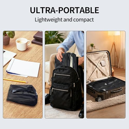 Reusable Vacuum Compression Travel Bag with Wireless Pump, Vacuum Bags for Carry On Suitcases and Backpack, Waterproof Space Saver Vacpack (2-Pack, Pump Included)