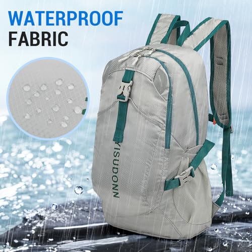 Hiking Backpack, 30L Lightweight Camping Water Resistant Large Hiking Bag Outdoor Travel Daypack for Men Wome - color: Grey
