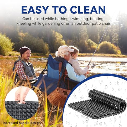 Seat Cushion for Long Sitting Hours on Office & Home Chair, with 3D Non-Slip for Office Chair Cushions, Car Seats, Airplane Seat, Wheelchair, Desk Chair,Cushion Lab, Long Trips (Black) - color: Black