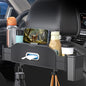 Back Seat Car Organizer,4 in 1 Multifunctional Car Back Seat Storage Box with Trash Can Drink Cup Holder Tissue Box, for Hold Phone,Snacks, Drinks, Handbag-Grid - color: Gird