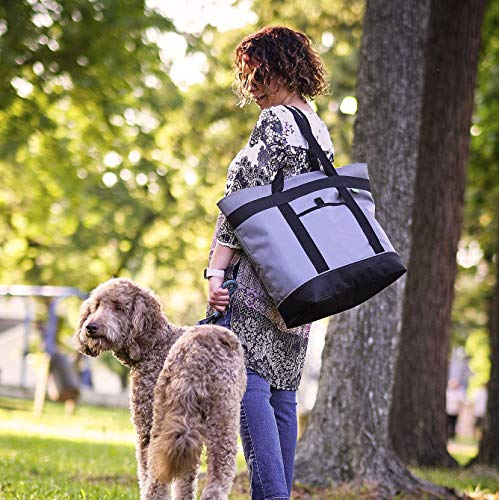 Jumbo Insulated Cooler Bag (Charcoal) with HD Thermal Insulation - Premium, Collapsible Soft Cooler Makes a Perfect Insulated Grocery Bag, Food Delivery Bag, Travel Bag, Beach or Picnic Bags - color: Charcoal