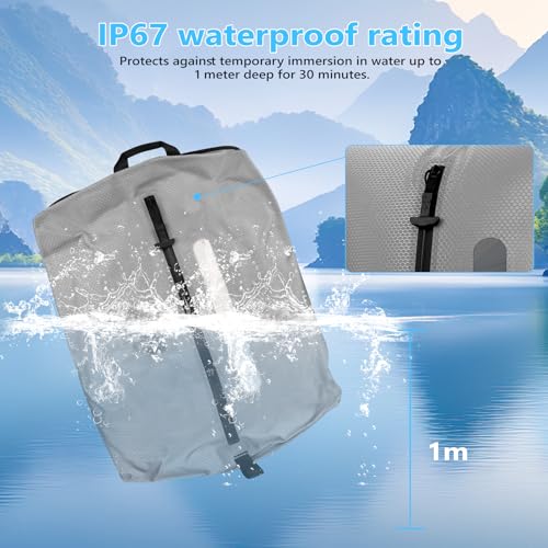 AIDONS Vacuum Seal Bags for Clothing Travel - Reusable Vacuum Compression Bags for Storage Clothes & Blankets, Fits Carry-On, Backpack, Suitcase & Home(Grey 1PC+No Pump) - color: Grey
