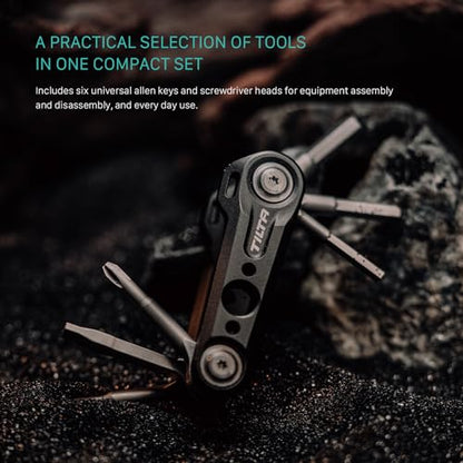 Tilta Multi-Functional Mini Tool Kit | Features Allen Keys and Screw Drivers | Compact & Lightweight | Compatible with Most Cages & Camera Systems (Black) TA-MMT-B - color: Black