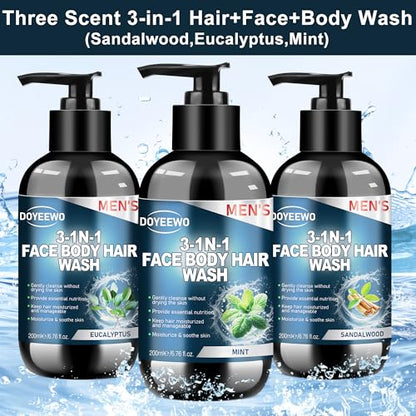 Fathers Day Gifts for Dad Husband, Mens Body Wash Bath Gift Set, Cleanses, Hydrates, Nourishes Skin,Christmas Gift Baskets Self Care Stocking Stuffers Birthday Valentines Gifts for Men Him Boyfriend - size: Body Wash Kit