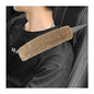 Ziciner 2 Packs Car Seatbelt Covers Shoulder Pad, Universal Soft Faux Sheepskin Shoulder Cover for Comfortable Driving, Fluffy Seat Belt Protector Help to Protect Your Neck and Shoulder (Light Brown) - color: Light Brown