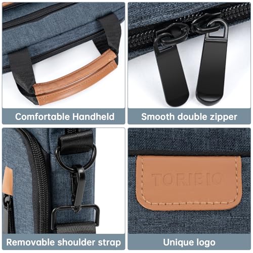 12.9 Inch Tablet Sleeve Bag, Padded Carrying Case for 13" iPad Air M4 M3 M2 2026-2024, iPad Pro M5 M4 M2 M1, Samsung Galaxy Tab S9 FE+/S9+/S8+/S7 FE/S7+ 12.4" 2022/2023, Surface Laptop Go 12.4" - color: Blue, size: 12.9 Inch