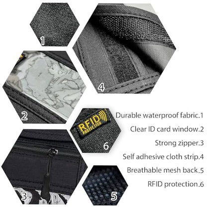 RFID Blocking Travel Neck Wallet Pouch and Passport Holder, Travel Neck Pouch Passport Holder for Women & Men - Black - color: Black