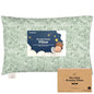 KeaBabies Organic Toddler Pillow with Pillowcase, Jumbo 14X20 - Soft Cotton Toddler Pillows for Sleeping - Machine Washable - Perfect for Travel, Toddler Bed Set (DinoDood) - color: Dinodood