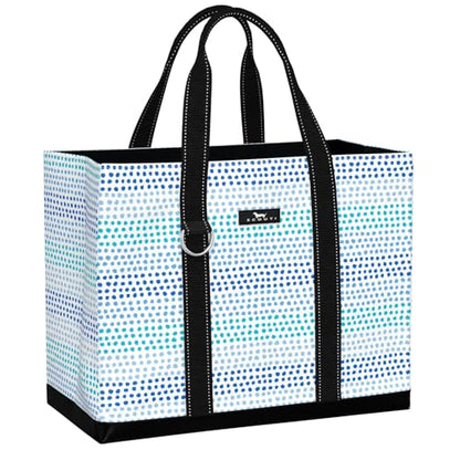 SCOUT Original Deano Tote - Durable Lightweight Open Top Beach, Pool & Lake Bag, Inside Zip Pocket, Folds Flat - color: Spotted at Sea