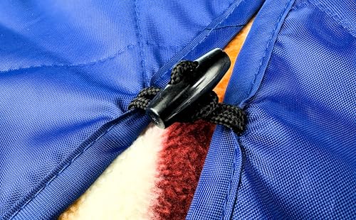 DOWN UNDER OUTDOORS Large Waterproof Windproof Extra Thick 350 GSM Quilted Fleece, or Sherpa Stadium Blanket - color: Aztec