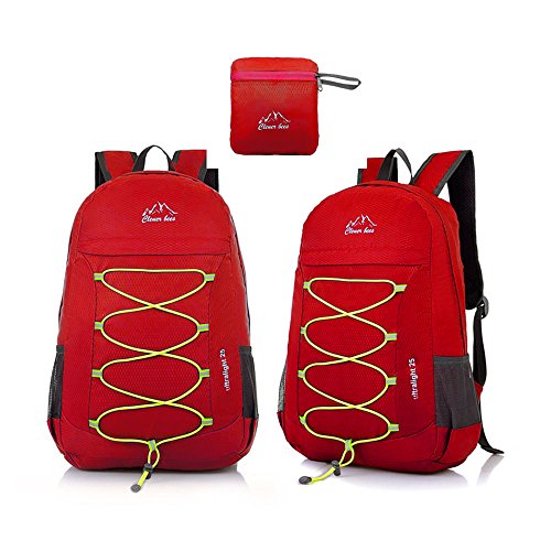 Outdoor Water Resistant Hiking Backpack - color: Red