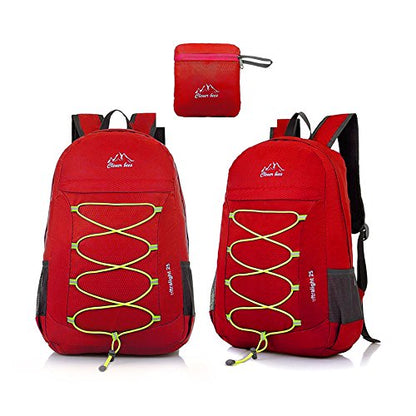 Outdoor Water Resistant Hiking Backpack - color: Red