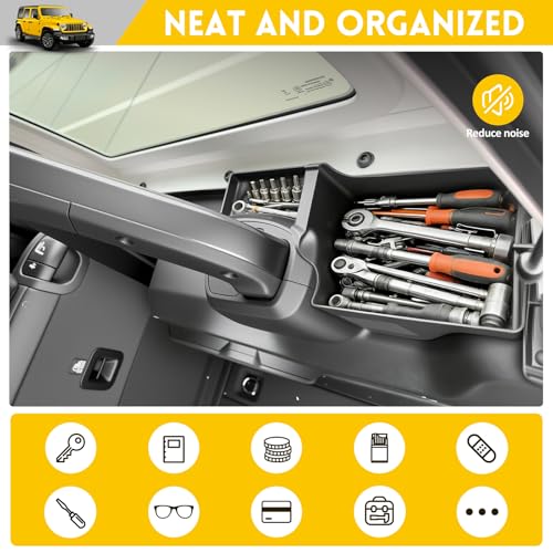 Rear Trunk Organizer for 2024-2025 Jeep Wrangler JL JLU 4XE 4 Door Accessories, Wheel Well Storage Bin Trunk Side Storage Box Cargo Tray for 24-25 Wrangler JL 4dr(Not for Gladiator/JK) - color: 24-25 JLU(2pcs Left+Right)
