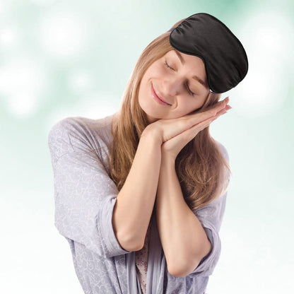 BBTO 4 Pcs Silk Sleep Eye Masks Smooth Soft Satin Eye Covers with Adjustable Strap Blindfold for Sleeping Blocking Out Lights Travel Relaxation(Black, Navy Blue, Dark Green, Gray) - color: Black, Navy Blue, Dark Green, Gray