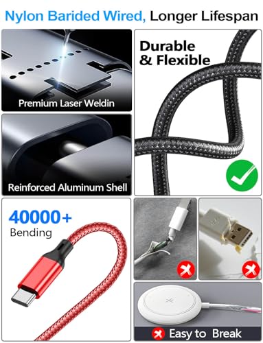 Travel Essentials,Multi Charging Cable for Apple Watch Charger/iPhone Charger/Samsung Charger,USB A & Type C Power Cable for iWatch Ultra/10-2/iPhone 17-11/Samsung S26,Serial Cables,Car[1.2M] - color: 2-Multicolor+Multicolor, size: 1.2M