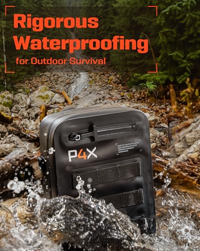 Waterproof Molle Pouch - Attach to Backpacks & Belts - Ideal EDC Pouch Organizer for Medical Gear, Flashlight, Firestarter, Phones and More - Rugged Carrier for Outdoor Travel & Adventure