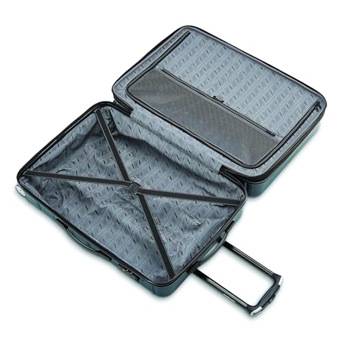 Samsonite Omni 2 28-Inch Large Checked Hardside Luggage with 360° Spinner Wheels - Scratch Resistant Hardshell - TSA Lock - Expandable Polycarbonate Shell for Lightweight Travel - Nova Teal - color: Nova Teal, size: Checked-Large Spinner