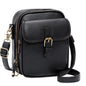 Small Crossbody Bags for Women, Vegan Leather Messenger Bag Anti Theft, Shoulder Bag with Card Slots - color: Black
