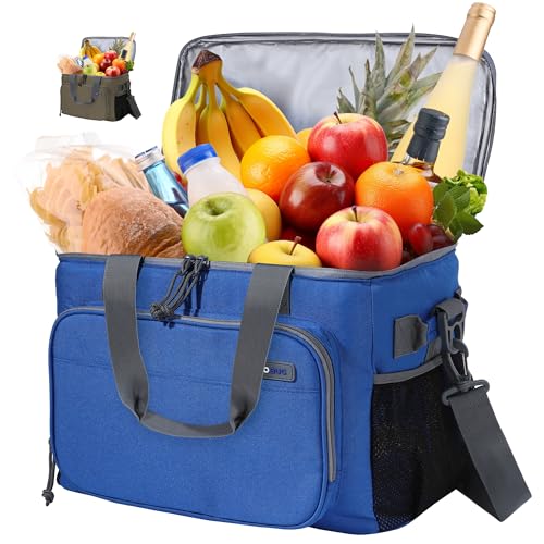 Large Cooler Bag 40-Can Capacity - Portable Soft Cooler Bags Insulated for Travel, Leakproof Collapsible Coolers for Picnic, Beach, Camping & Road Trips, Food & Drinks Travel Cooler Bag
