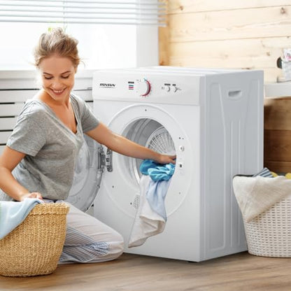 ROVSUN 1.8 Cu.Ft Portable Clothes Dryer, Front Load Dryer Machine, Compact Laundry Dryer with Stainless Steel Tub for Apartment, Home, Dorm (Classic Knob Control) - style: 1.8 CU. FT.