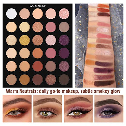 UCANBE Pretty All Set Eyeshadow Palette Pro 86 Colors Makeup Kit Matte Shimmer Eye Shadow Highlighters Contour Blush Powder All In One Makeup Pallet Holiday Christmas Valentine's Day Gift Set - color: Palette B