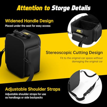 MIKKUPPA Under Seat Storage - Compatible with 2007-2024 Jeep Wrangler JK JL JLU Sports Rubicon Gladiator JT - Portable Rear Under Seat Storage Organizer Tool Kit