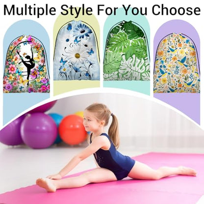 Daisy Flowers Gymnastics Grip Bag Blue Rustic Adjustable Small Gym Grip Bag for Men Women - color: Daisy Flowers-blue, size: 12"(H)*9.25"(W)