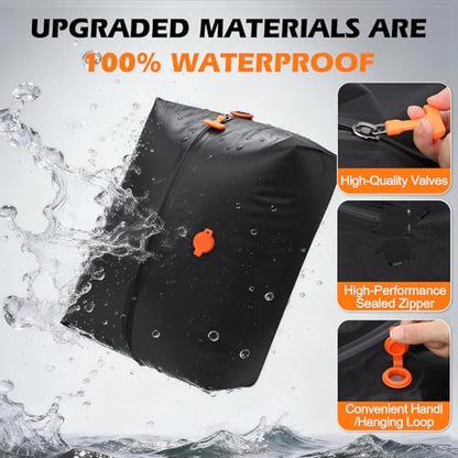 Fantictas Vacuum Travel Bags (1 Pack) - 18L Waterproof & Tear Resistant Travel Compression Bags with Wireless Vacuum Pump for luggage & Backpacks, Space Saving Vacuum Storage Bags