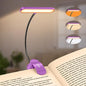 Gritin Rechargeable Book Light for Reading in Bed with 19 LED &Memory Function-Eye Caring 3 Color Temperatures,5 Brightness Levels,90 Hrs Runtime Flexible Goose Neck Clip on Light-Dark Purple - color: Dark Purple