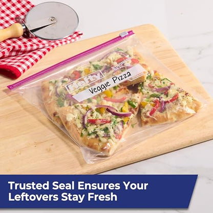Hefty Slider Kitchen Storage Bags, Gallon Size, 15 Count - size: 15 Count (Pack of 9)