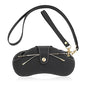 Glasses Case Holder Portable Slim Sunglasses Pouch Soft Eyeglasses Bag Eyewear Sleeve For Women Men - color: Black