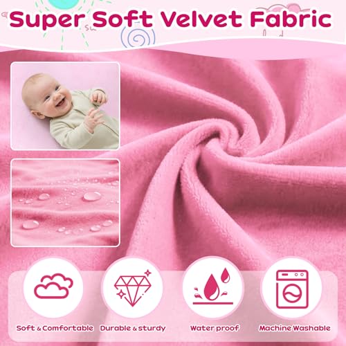 omzer Toddler Airplane Bed - Airplane Seat Extender for Kids - Barrier Designed Flyaway Kids Bed Airplane with Pockets - Portable Plane Bed Foot Rest for Flights Travel Essentials Pink - color: Pink