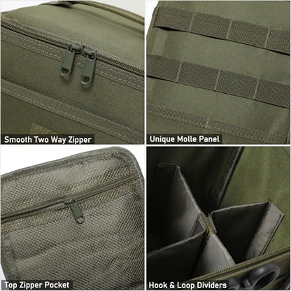Tactical Camping Storage Bag 7L Utility Tote Bag Trunk Organizer (Coyote Brown) - color: Coyote Brown