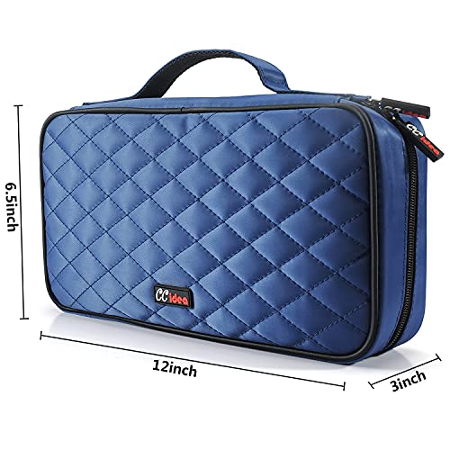 CCidea 96 Capacity CD/DVD Case Holder Portable Wallet Disc Storage Binder for Car, Home, Travel (96-Blue) Specials - color: 96-Blue