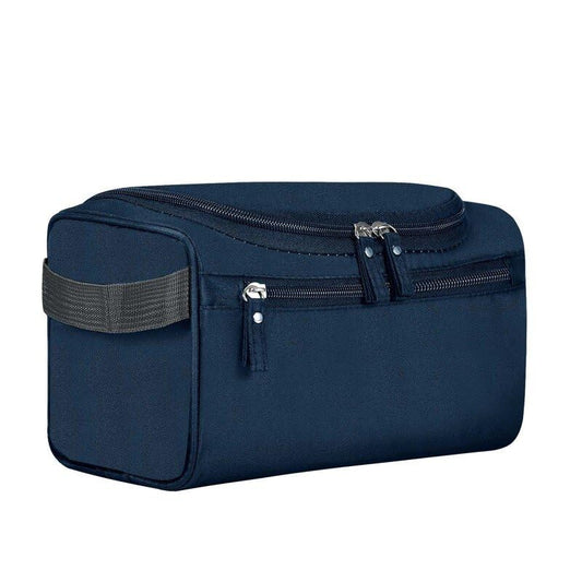 Hanging Toiletry Bag for Women and Men Traveling Makeup Large Capacity Cosmetics Portable Dopp Kit Storage Organizer Bag with Hanging Hook for Toiletries Brushes (Dark Blue) - color: Dark Blue