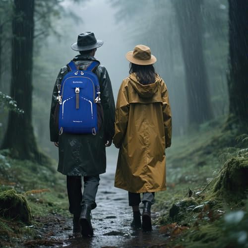 35L Lightweight Packable Backpack – Durable Foldable Daypack for Travel, Hiking, and Gym (Blue) - color: 35l-blue