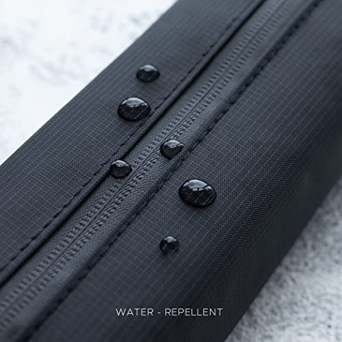 Comfyable Small Toiletry Bag for Men, Slim Mini Toothbrush Bag, Dopp Kit Bag - color: Black, size: Small