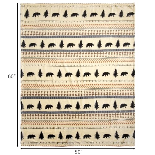 Carstens, Inc. Travel Blanket, Premium Compact 2-in-1 Airplane Blanket/Pillow, Scandinavian Bear - color: Scandinavian Bear