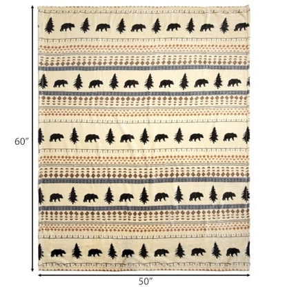 Carstens, Inc. Travel Blanket, Premium Compact 2-in-1 Airplane Blanket/Pillow, Scandinavian Bear - color: Scandinavian Bear