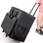 BUBM Desktop Computer Carrying Case, Padded Nylon Carry Tote Bag for Transporting Computer Tower PC Chassis, Keyboard, Cable and Mouse - color: Black-Wheels 27 INCH