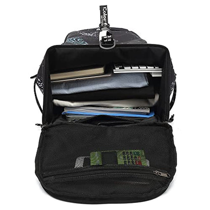 Kalesi Cool Gym Duffle Bag Backpack 4-Way Waterproof with Shoes Compartment for travel Sport Hiking laptop Lightweight - color: Starry Sky