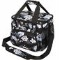 SUNNY BIRD 12L Large Insulated Lunch Bag, Leakproof and Foldable Lunch Cooler Box for Women Adult and Men, Fits 18 Cans (Hibiscus) - color: Hibiscus
