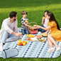 Waterproof Picnic Outdoor Blanket, 79" x 59" Sandproof Foldable Large Picnic Blanket for Beach, Camping, Park, Travel, Concert, Great Gift for Families and Couples (Bohemian Blue) - color: Bohemian Blue