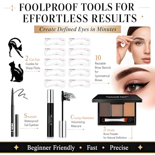 All-In-One Makeup Kit for Women, Full Face Makeup Set with 15-Shade Eyeshadow Palette(Highlighter, Contour), Baked Powder Foundation, Makeup Brushes, Leopard Print Cosmetic Bag&etc., Beginner Friendly - color: Leopard Set