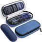 AUVON Insulin Pen Cooler Travel Case with 2 * 90g TSA Approved Ice Packs, Diabetic Medication Insulated Cooling Bag for Insulin Pens and Diabetic Supplies Storage, Compact for Daily Life and Trips - color: Blue