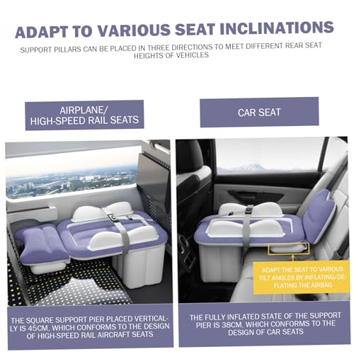Toddler Airplane Bed, Comfortable Toddler Inflatable Bed with Pump, Patch Kit and Storage Bag, Portable for Car, Plane, Travel, Camping Airplane, Inflatable, Kids Travel B