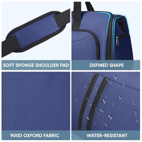 BALEINE Travel Garment Bag, Travel Suit Bag for Men, Water Resistant Carry on Garment Bag for Hanging Clothes, Garment Duffel Bag for Travel Business (Navy-Convertible) - color: Navy-Convertible
