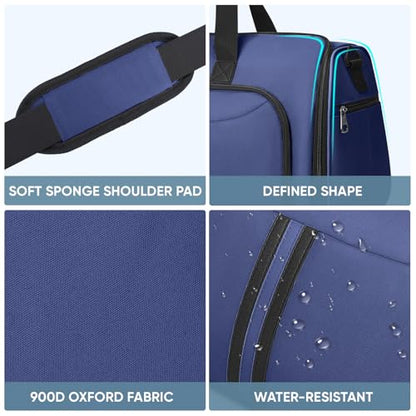 BALEINE Travel Garment Bag, Travel Suit Bag for Men, Water Resistant Carry on Garment Bag for Hanging Clothes, Garment Duffel Bag for Travel Business (Navy-Convertible) - color: Navy-Convertible