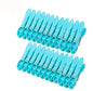 Strong Plastic Clothes Clips For Drying Heavy Duty Clothing Clamps Travel Clothespins Beach Towel Pegs 24 Pack Blue - color: Blue